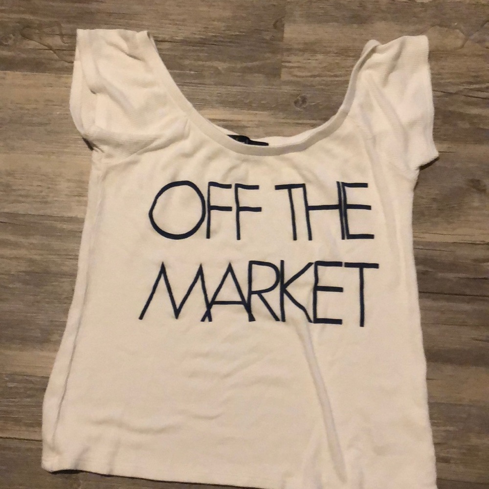 Off the shoulder shirt